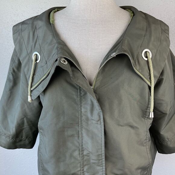 Mossimo Green Cropped Jacket Size L EUC - Picture 2 of 7